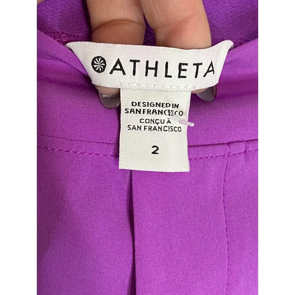 NWT Athleta Vienna Slim Jazzy Purple Pants-sz 2 - Picture 6 of 10